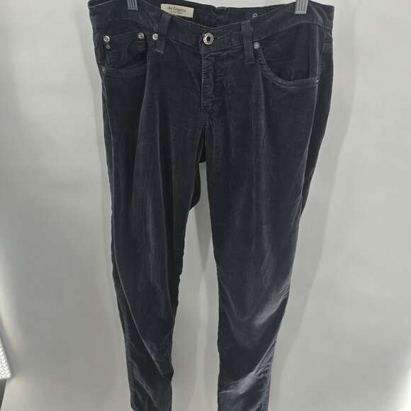 Adriano Goldschmied AG Faded Black The Leggings Velvet Super Skinny 29R - Picture 1 of 16